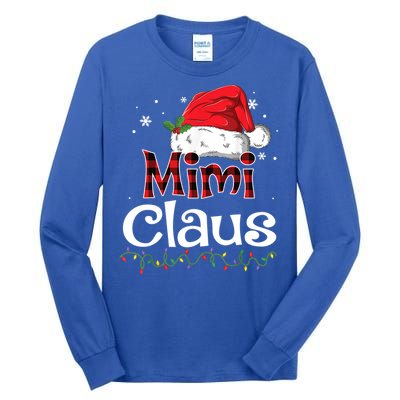 Funny Santa Mimi Claus Christmas Family Funny Gift Tall Long Sleeve T-Shirt