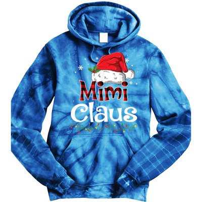 Funny Santa Mimi Claus Christmas Family Funny Gift Tie Dye Hoodie