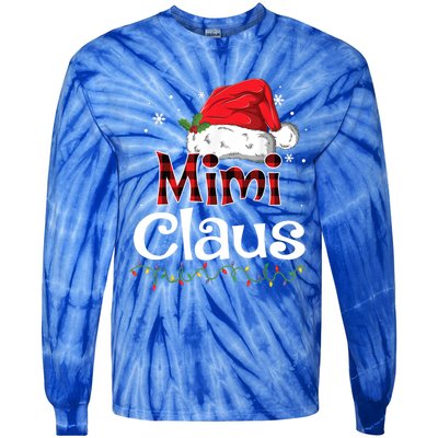 Funny Santa Mimi Claus Christmas Family Funny Gift Tie-Dye Long Sleeve Shirt