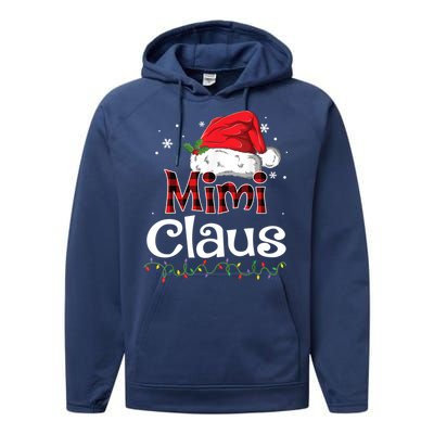 Funny Santa Mimi Claus Christmas Family Funny Gift Performance Fleece Hoodie