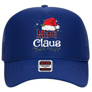 Funny Santa Mimi Claus Christmas Family Funny Gift High Crown Mesh Back Trucker Hat