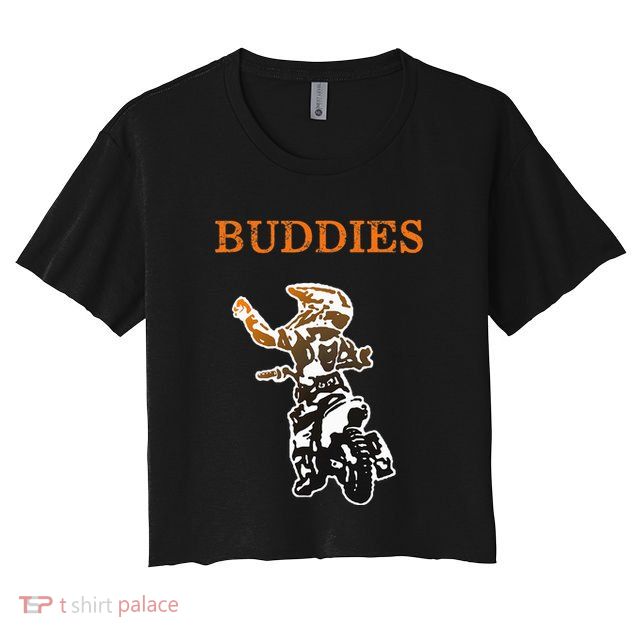 Father Son Matching Riding Buddies Dirt Bike Dad Motocross Crop Top
