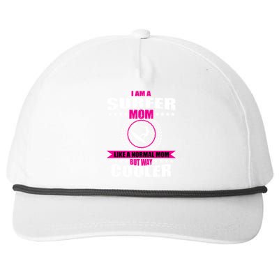 Funny Surfer Mom Saying Surfing Hawaii Beach Gift Snapback Five-Panel Rope Hat