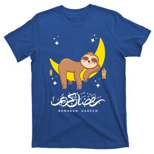 Funny S Moon Sloth Ramadan Kareem Ramadan Mubarak Eid Cute Gift T-Shirt