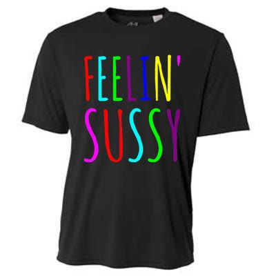 Feelin Sussy Mobile Gamer Funny Sus Imposter Crew Colors Cooling Performance Crew T-Shirt