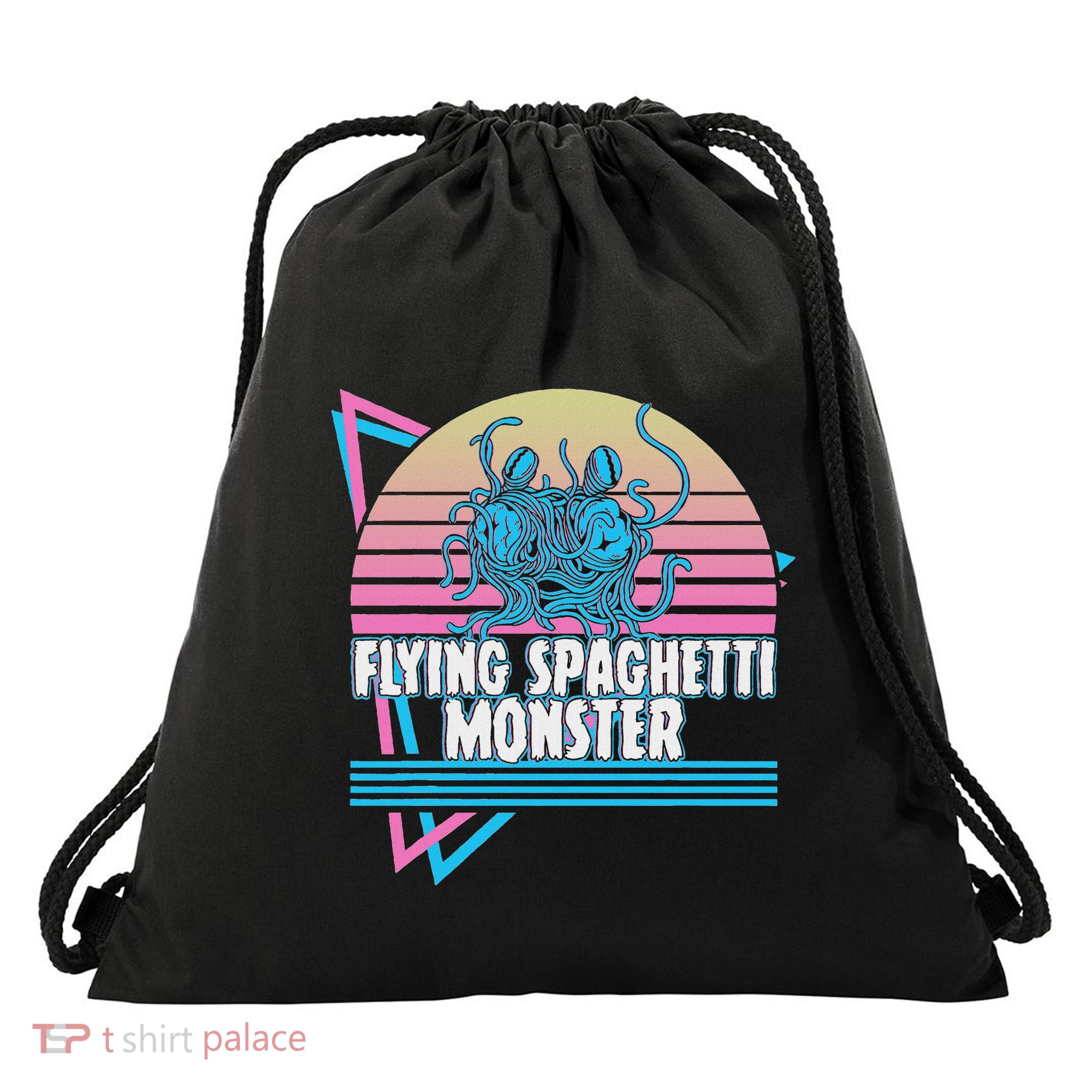 Flying Spaghetti Monster Pastafari Fsm Atheist Drawstring Bag
