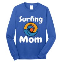 Funny Surfing Mom Surfer Mother Retro Sunrise Sunset Surf Gift Long Sleeve Shirt