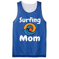 Funny Surfing Mom Surfer Mother Retro Sunrise Sunset Surf Gift Mesh Reversible Basketball Jersey Tank