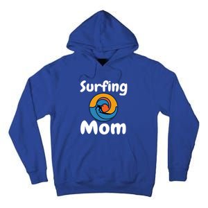 Funny Surfing Mom Surfer Mother Retro Sunrise Sunset Surf Gift Tall Hoodie