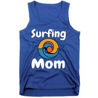 Funny Surfing Mom Surfer Mother Retro Sunrise Sunset Surf Gift Tank Top