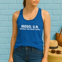 Funny Saying Model U N Gift United Nations Funny Gift Womens Tank Top