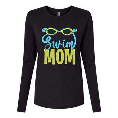 Funny Swim Mom Gift Cute Swimmer Swimming Coach Funny Gift Womens Cotton Relaxed Long Sleeve T-Shirt