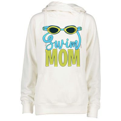 Funny Swim Mom Gift Cute Swimmer Swimming Coach Funny Gift Womens Funnel Neck Pullover Hood