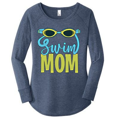 Funny Swim Mom Gift Cute Swimmer Swimming Coach Funny Gift Women's Perfect Tri Tunic Long Sleeve Shirt