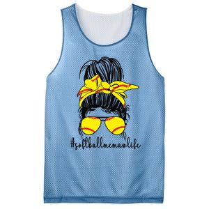 Funny Softball Memaw Life Softball Player Memaw Meaningful Gift Mesh Reversible Basketball Jersey Tank