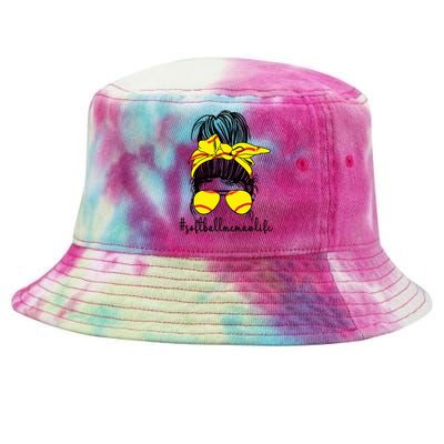 Funny Softball Memaw Life Softball Player Memaw Meaningful Gift Tie-Dyed Bucket Hat