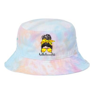 Funny Softball Memaw Life Softball Player Memaw Meaningful Gift Tie Dye Newport Bucket Hat