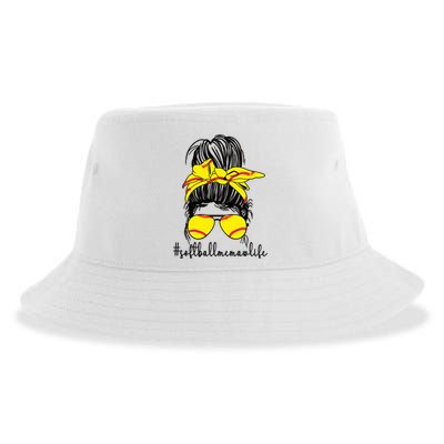 Funny Softball Memaw Life Softball Player Memaw Meaningful Gift Sustainable Bucket Hat