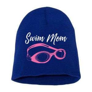 Funny Swim Mom Gift Cute Swimmer Swimming Coach Funny Gift Short Acrylic Beanie