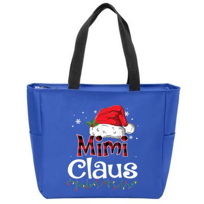 Funny Santa Mimi Claus Christmas Family Funny Gift Zip Tote Bag