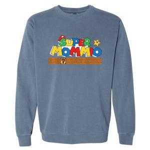 Funny Super Mommio Mothers Day Gamer Garment-Dyed Sweatshirt