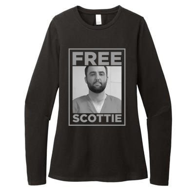 Free Scottie Mug Shot Funny Humour Womens CVC Long Sleeve Shirt