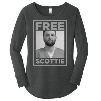 Free Scottie Mug Shot Funny Humour Women's Perfect Tri Tunic Long Sleeve Shirt