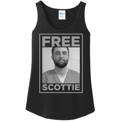 Free Scottie Mug Shot Funny Humour Ladies Essential Tank