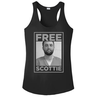 Free Scottie Mug Shot Funny Humour Ladies PosiCharge Competitor Racerback Tank