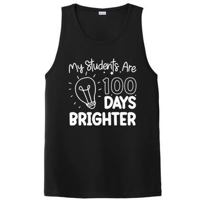 Funny School My Students Are 100 Days Brighter Teacher Great Gift PosiCharge Competitor Tank