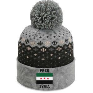 Free Syria New Syrian Flag Syria Freedom The Baniff Cuffed Pom Beanie