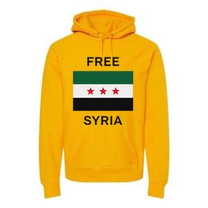 Free Syria New Syrian Flag Syria Freedom Premium Hoodie