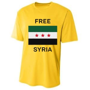 Free Syria New Syrian Flag Syria Freedom Performance Sprint T-Shirt