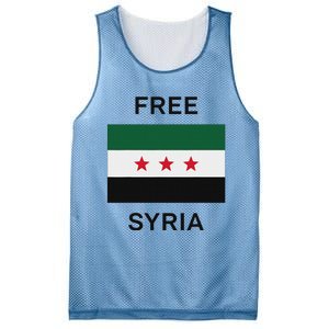 Free Syria New Syrian Flag Syria Freedom Mesh Reversible Basketball Jersey Tank