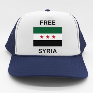 Free Syria New Syrian Flag Syria Freedom Trucker Hat