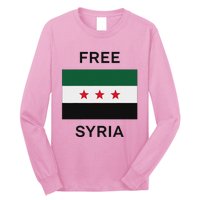 Free Syria New Syrian Flag Syria Freedom Long Sleeve Shirt