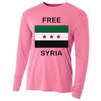 Free Syria New Syrian Flag Syria Freedom Cooling Performance Long Sleeve Crew