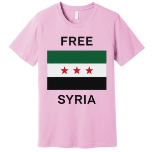 Free Syria New Syrian Flag Syria Freedom Premium T-Shirt