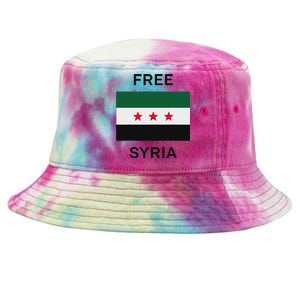 Free Syria New Syrian Flag Syria Freedom Tie-Dyed Bucket Hat