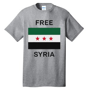 Free Syria New Syrian Flag Syria Freedom Tall T-Shirt