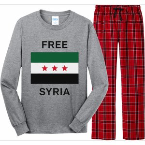 Free Syria New Syrian Flag Syria Freedom Long Sleeve Pajama Set