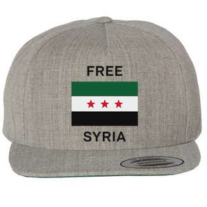 Free Syria New Syrian Flag Syria Freedom Wool Snapback Cap