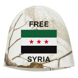 Free Syria New Syrian Flag Syria Freedom Kati - Camo Knit Beanie