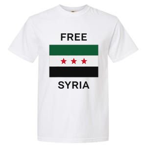 Free Syria New Syrian Flag Syria Freedom Garment-Dyed Heavyweight T-Shirt