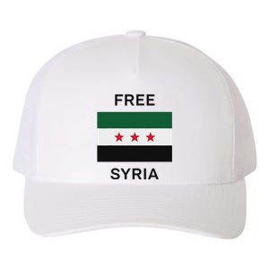 Free Syria New Syrian Flag Syria Freedom Yupoong Adult 5-Panel Trucker Hat