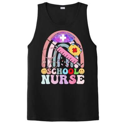 Funny School Nurse Graphic Tees Tops Back To School PosiCharge Competitor Tank