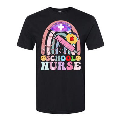 Funny School Nurse Graphic Tees Tops Back To School Softstyle CVC T-Shirt