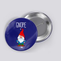 Funny Scandinavian Nope Gnope Tomte Garden Gnome Gift Button