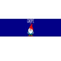 Funny Scandinavian Nope Gnope Tomte Garden Gnome Gift Bumper Sticker