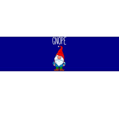 Funny Scandinavian Nope Gnope Tomte Garden Gnome Gift Bumper Sticker